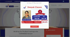 Desktop Screenshot of deepakclasses.com